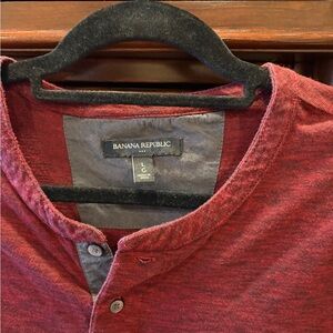 Banana Republic Maroon Men's Casual Shirt